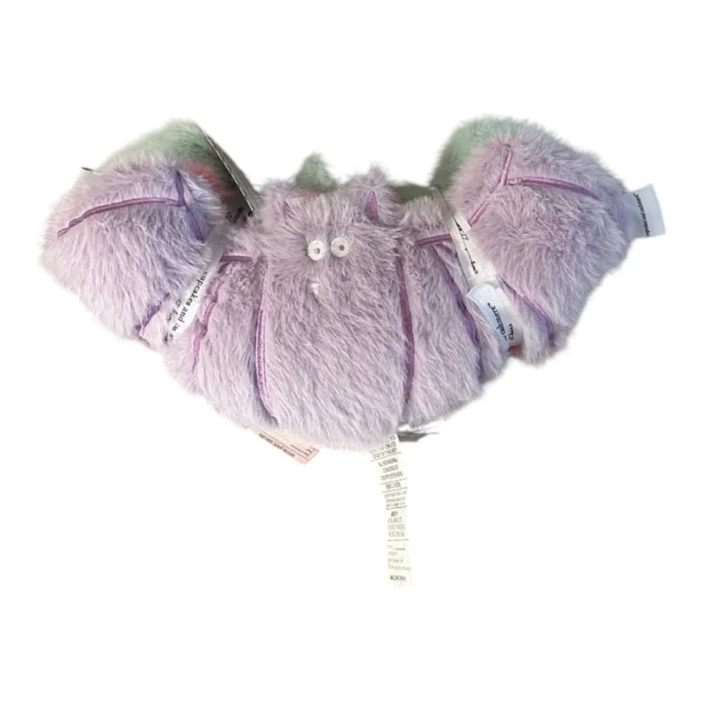 Cupcakes & Cashmere Pastel Faux Fur Halloween Bat Pillows New Release Set of 3